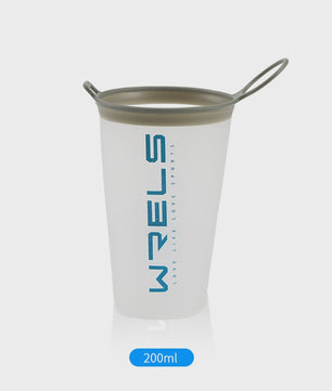 Opvouwbare Siliconen Waterfles 500ml met Rietje - BPA-vrij voor Sport & Reizen