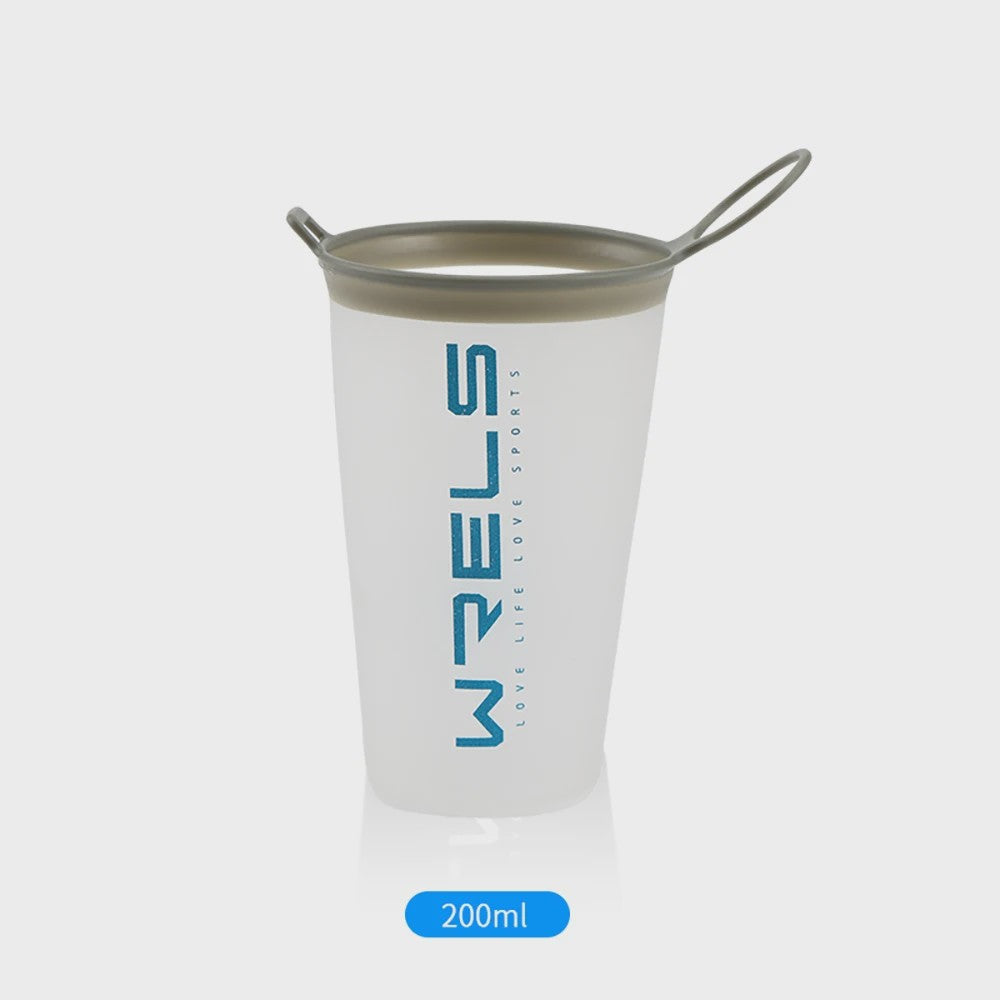 Opvouwbare Siliconen Waterfles 500ml met Rietje - BPA-vrij voor Sport & Reizen