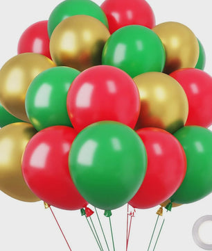 30 Stuks Chrome Latex Ballonnen Mix: Wit, Roze & Blauw - Feestdecoratie