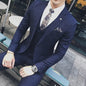 S-7XL (Jacket+Vest+Pants) Fashion Boutique Lattice Formal Business Mens Suit 3Pcs Set Groom Wedding Dress Plaid Suit Show Stage