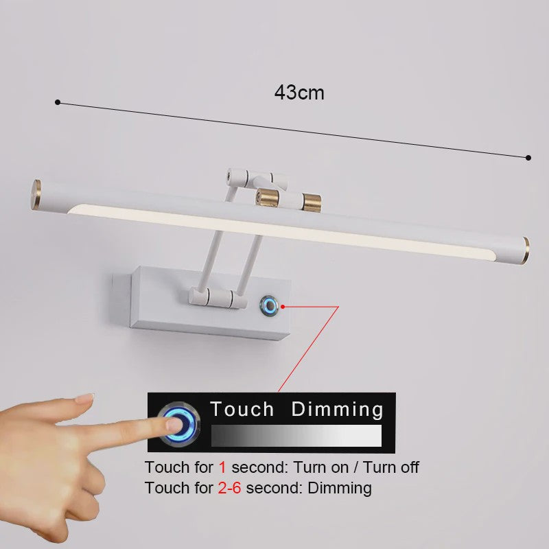 Moderne LED Spiegel Lamp - Wandlamp Badkamer/Slaapkamer - 43cm/58cm