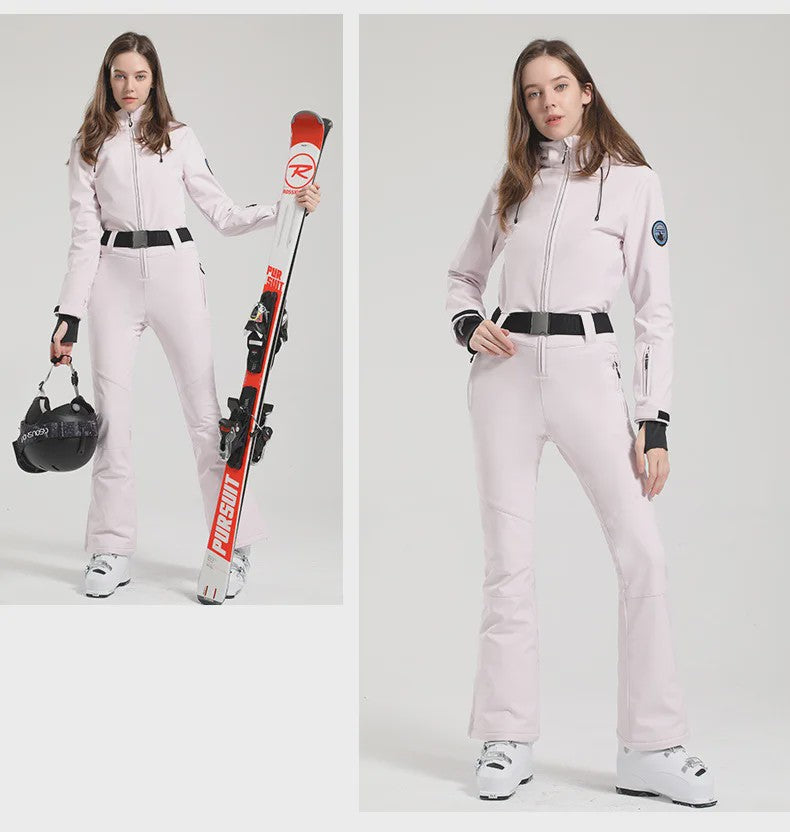 Dames Winter Ski-overall One Piece - Waterdicht, Winddicht & Warm - Outdoor Snowboard Jumpsuit