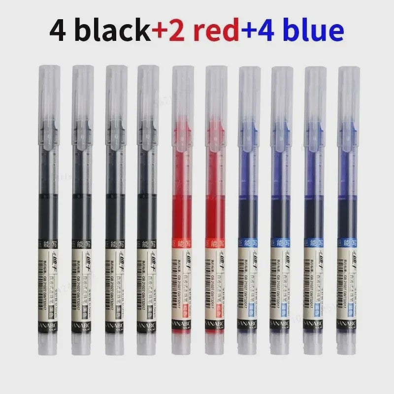 Set van 1-20x Gel Pen Zwart/Blauw/Rood - 0.5mm Naaldpunt voor Studenten & Kantoor