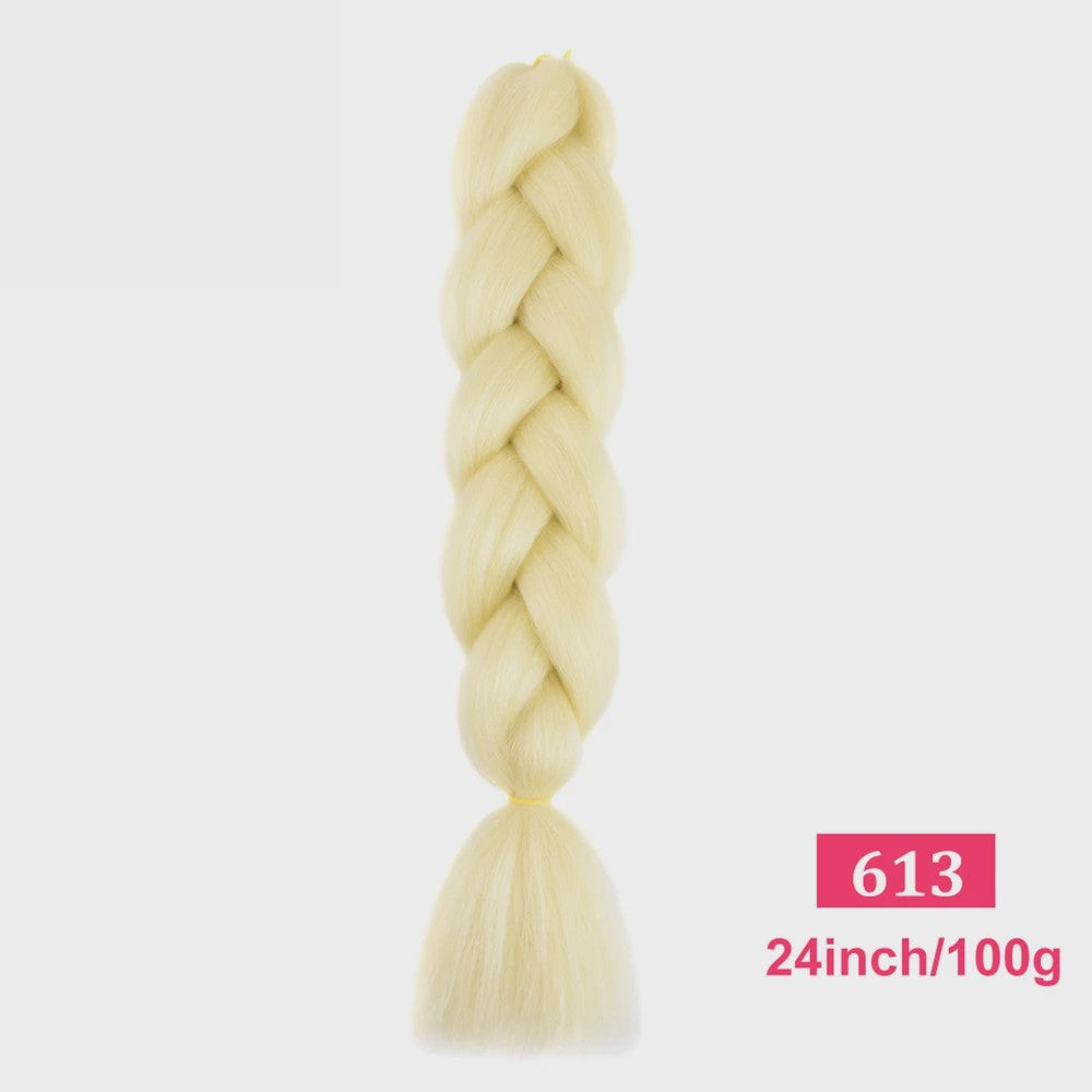 24 Inch Jumbo Braids Haarverlenging - Synthetisch Vlecht Haar in Kleurrijke Tinten