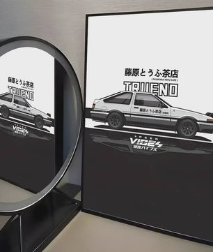 Initial D AE86 JDM Poster - Iconische Auto Kunst voor de Fan