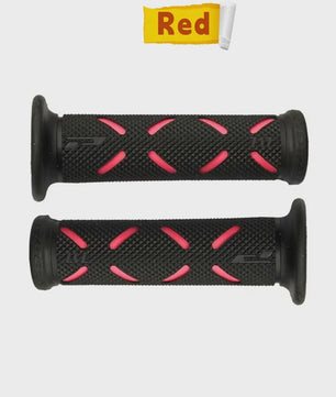 Set Motor Stuurhandvatten 22mm - Antislip Rubber & Aluminium Eindkappen