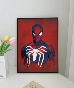 Frameloze Spiderman Poster - Marvel Kunst Print voor Woonkamer, Slaapkamer, Bar