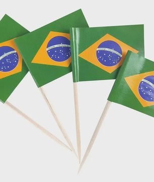 100 Stuks Ierse Vlag Prikkers - Mini Vlaggetjes voor Cupcakes, Hapjes en Cocktails