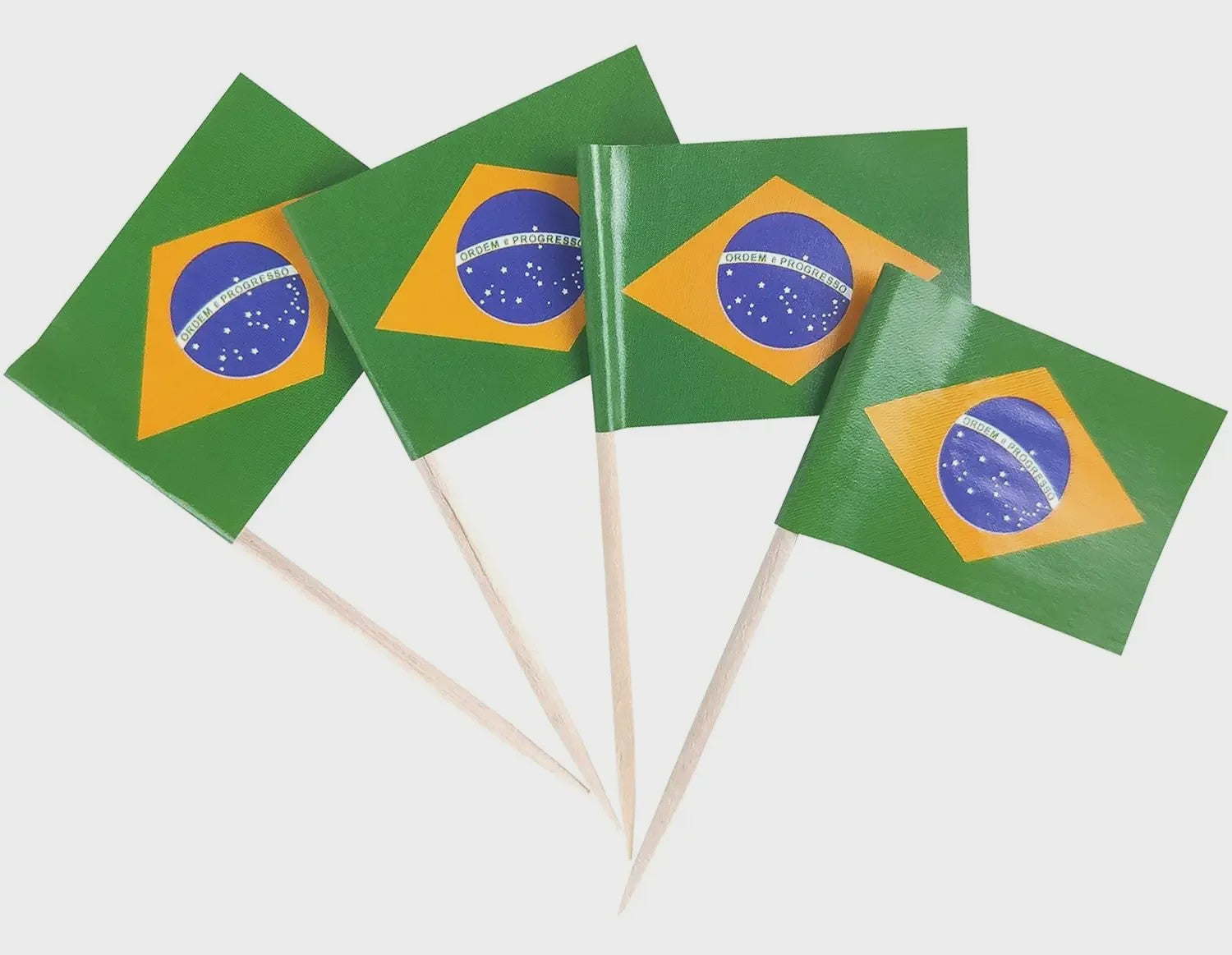 100 Stuks Ierse Vlag Prikkers - Mini Vlaggetjes voor Cupcakes, Hapjes en Cocktails