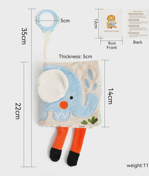 Montessori Stoffen Tissue Box Speelgoed - Educatief Sensorisch Speelgoed voor Baby's met Vinger Oefening