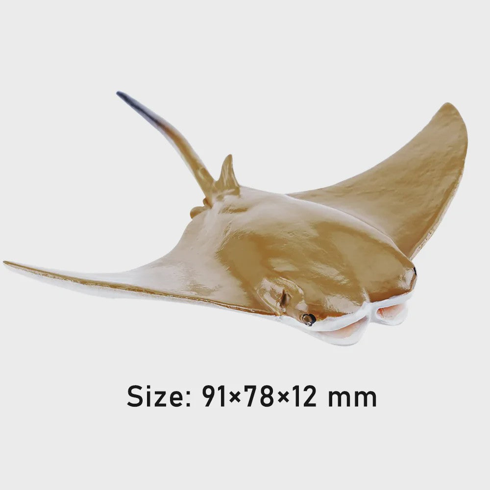 Toymany Manta Ray Speelfiguur - Realistische Oceaan Dieren Model, Cadeau voor Kinderen