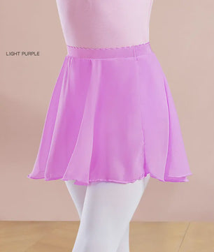 18 Colours Ballet Skirt Girls Toddler Kids Dance Chiffon Skirt Elastic Waist Short Dance Skirt for Girls Tutu Skirt for Ballet