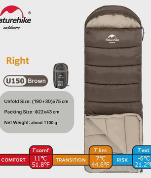Naturehike Ultralichte 4-Seizoenen Slaapzak - Waterdicht & Comfortabel voor Outdoor Avonturen
