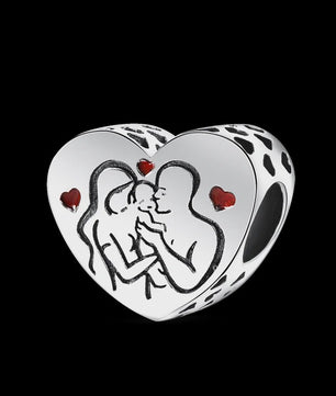 925 Sterling Zilveren Bedel 'Mom Love' - Perfect Cadeau voor Moederdag en Verjaardag
