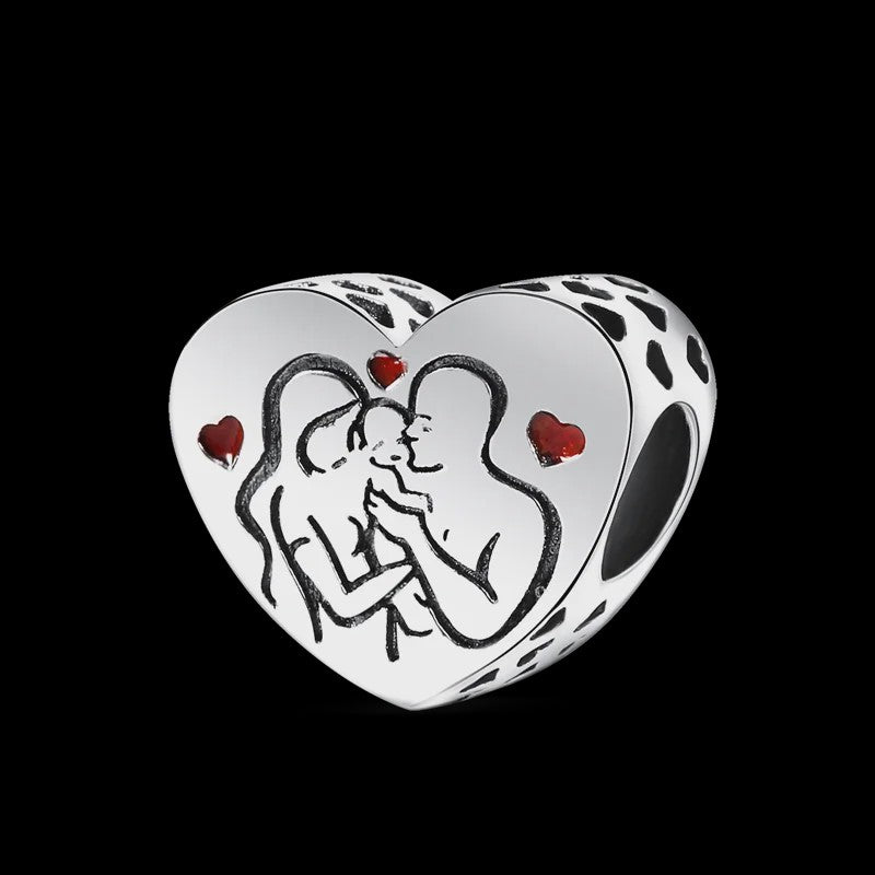 925 Sterling Zilveren Bedel 'Mom Love' - Perfect Cadeau voor Moederdag en Verjaardag