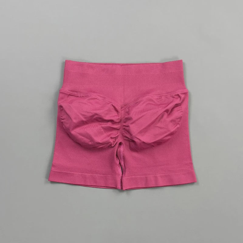 HISTELLO Seamless Biker Shorts Dames - Low Waist Scrunch Butt voor Fitness & Yoga