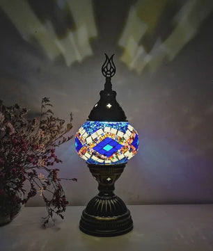 Handgemaakte Mozaïek Tafellamp - Vintage Art Deco Stijl Nachtlampje