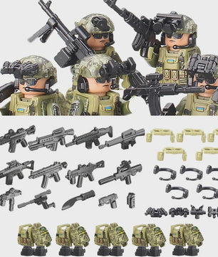 Bouwstenen Militaire Special Forces Commando Figuren met Wapens