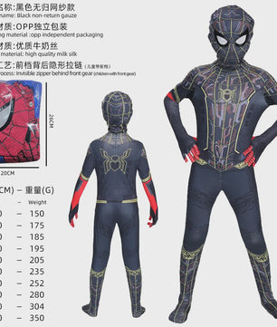 Realistisch Spider-Man Cosplay Kostuum - Volledig Pak (100-190cm)