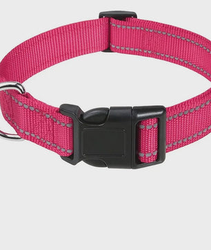 Verstelbare Halsband voor Honden en Puppies met Reflecterende Strepen - Veilig en Comfortabel