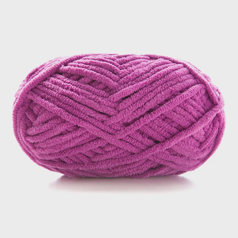Zacht Chenille Garen 50g - Dik Velvet Garen voor Handwerken & DIY Baby Projecten