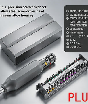 Multifunctionele Precisie Schroevendraaier Set 46-in-1 voor Telefoon, Laptop & Elektronica Reparatie