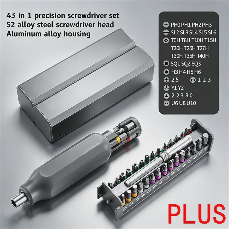 Multifunctionele Precisie Schroevendraaier Set 46-in-1 voor Telefoon, Laptop & Elektronica Reparatie