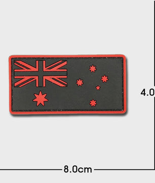3D PVC Vlag Patches - Rubberen Militaire Emblemen met Klittenband