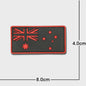 3D PVC Vlag Patches - Rubberen Militaire Emblemen met Klittenband