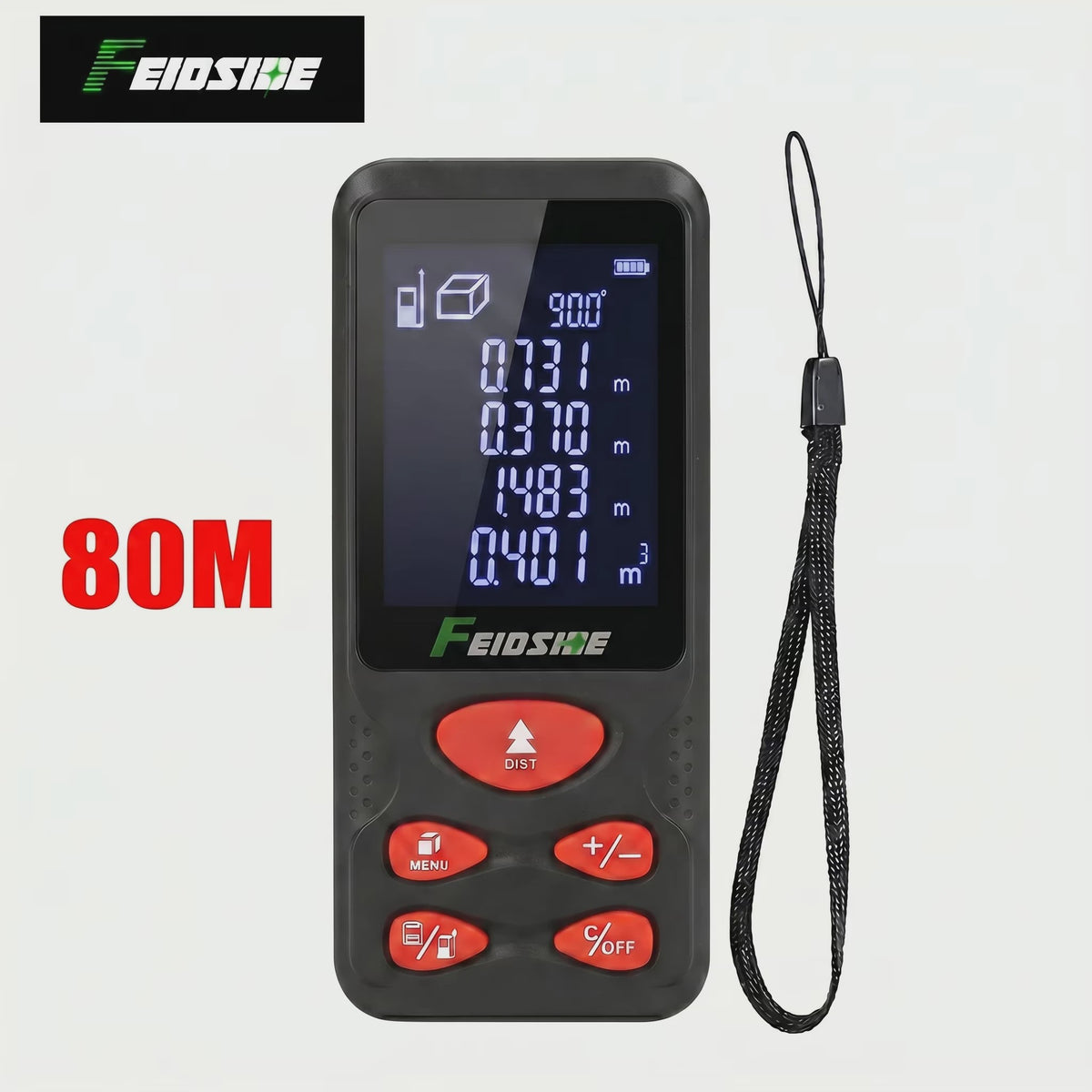 HAUPTSON Laser Afstandsmeter 100M - Precisie Meetinstrument voor Afstand, Oppervlakte en Volume