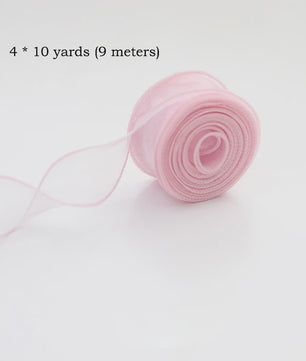 Luxe Chiffon & Organza Lint - Perfect voor Knutselen, Cadeauverpakking & Bruiloftsdecoratie