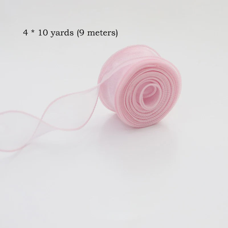 Luxe Chiffon & Organza Lint - Perfect voor Knutselen, Cadeauverpakking & Bruiloftsdecoratie
