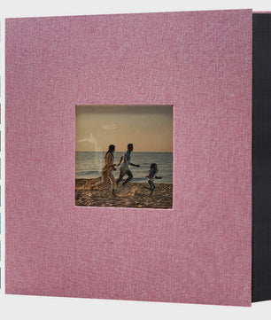 Linnen Fotoalbum voor 600 Foto's 4x6 inch met Venster & Horizontale/Verticale Insteekvakken