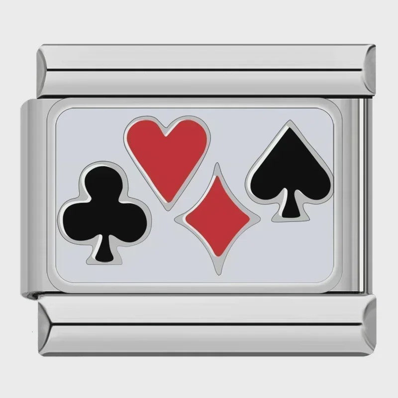 Hapiship 2024 Bedel voor Italiaanse Armband - Oog, Maan, Ster, Vis, Spider, Queen, Poker
