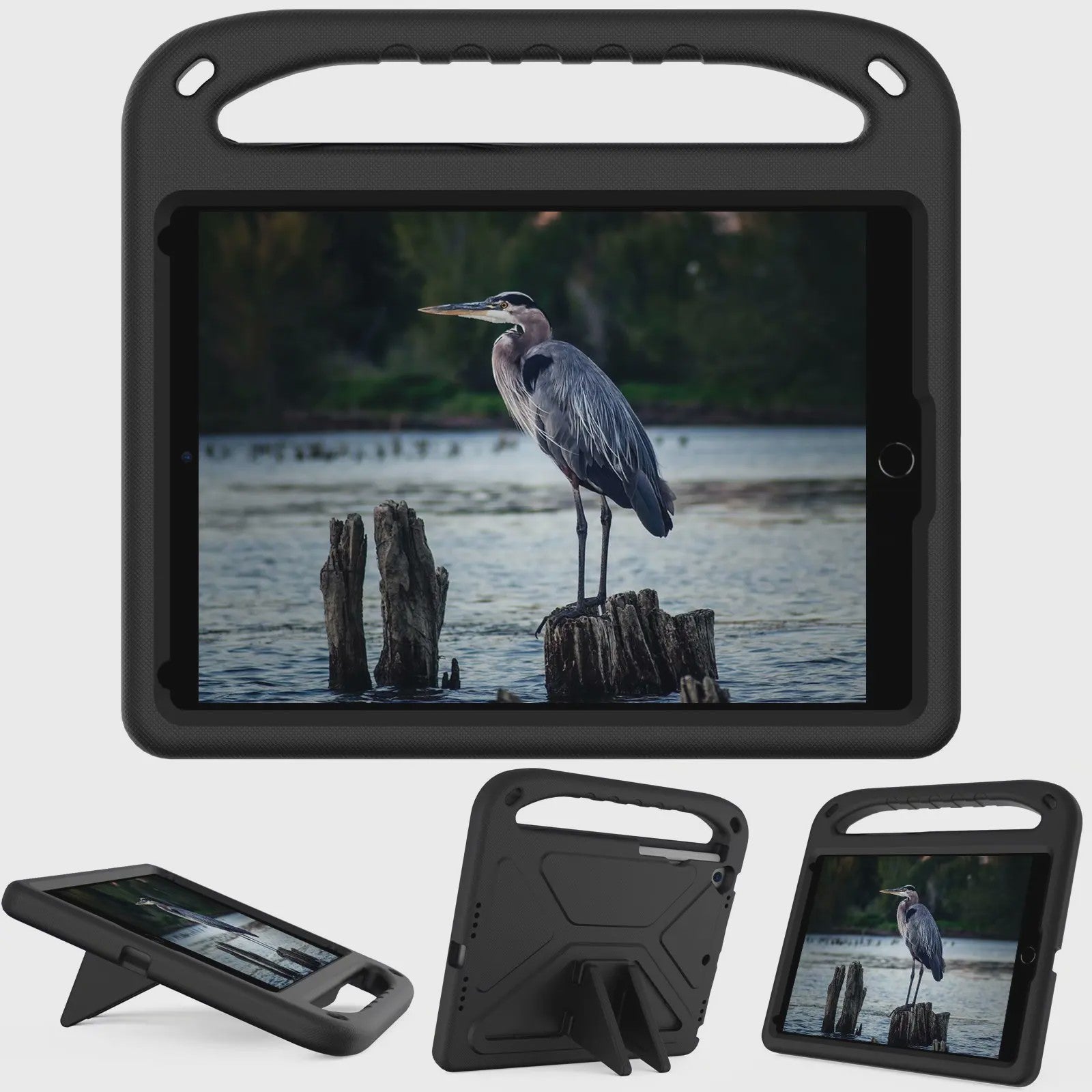 Schokbestendige EVA Kinderhoes met Handvat & Standaard voor iPad 10.2, 10.9, 11 inch