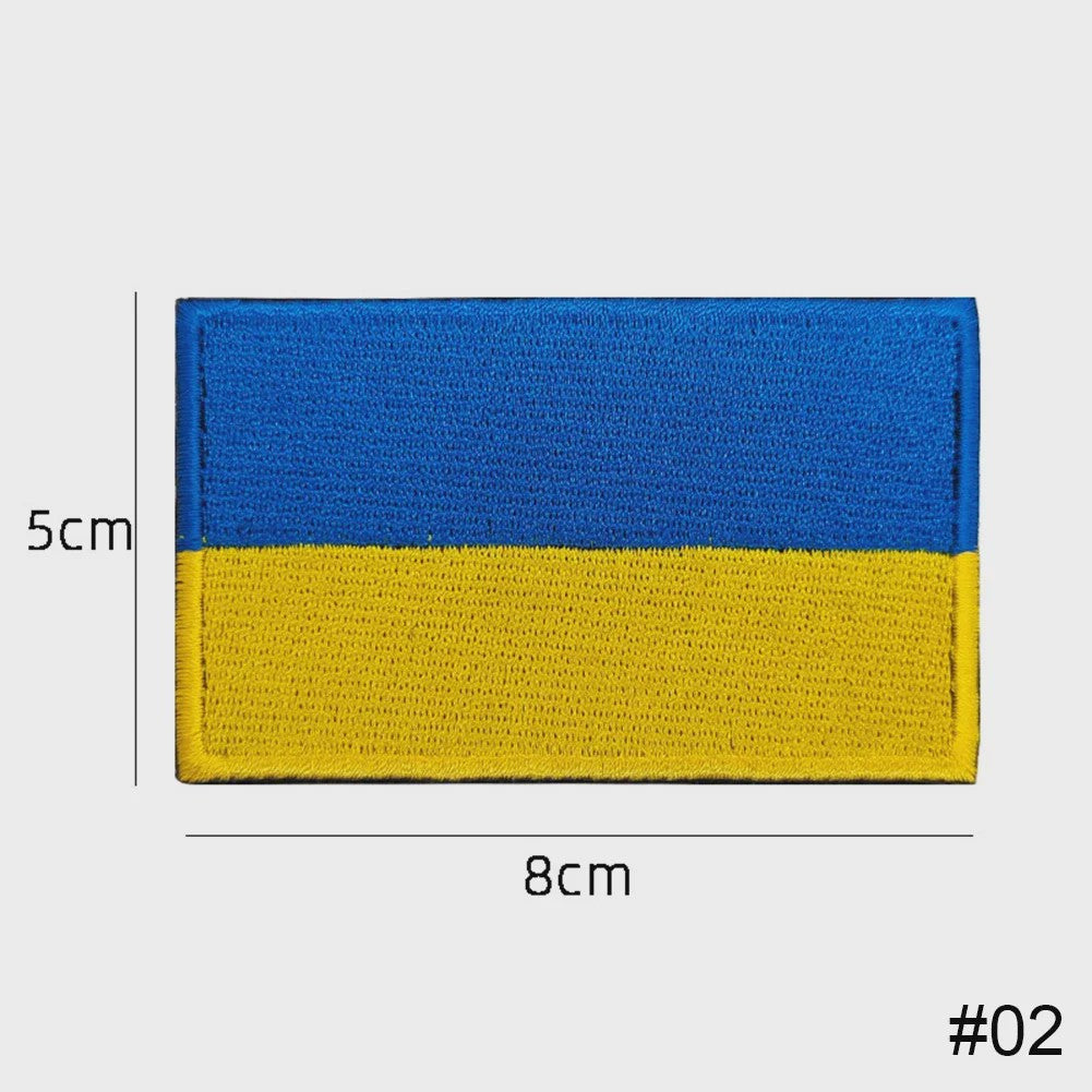Ukraine Vlag Patches & Nationaal Embleem - Geborduurde Tactische Badges voor Kleding