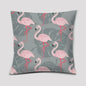 Vrolijke Flamingo Kussenhoes Vierkant - Decoratie voor Bank & Auto