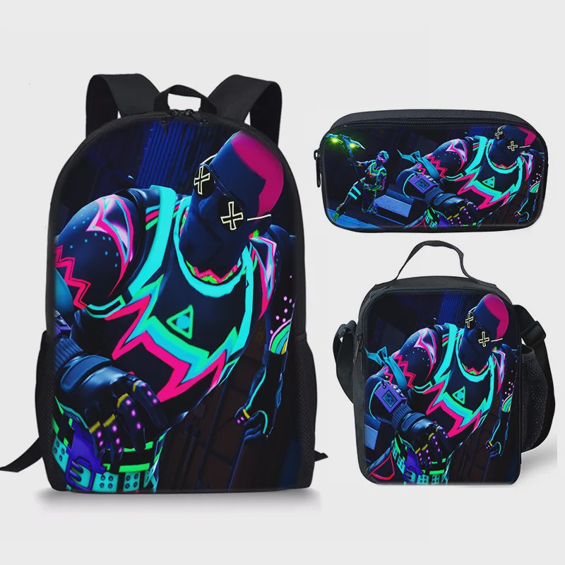 Fortnite Schooltas Set: Rugzak, Pennenhouder & Lunchtas voor Kinderen