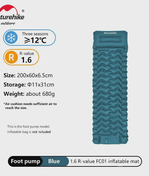 Naturehike Opblaasbaar Slaapmatje - Ultralicht & Compact Kampeerbed
