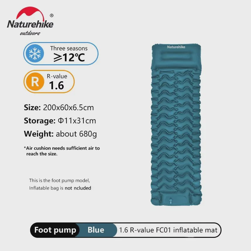 Naturehike Opblaasbaar Slaapmatje - Ultralicht & Compact Kampeerbed