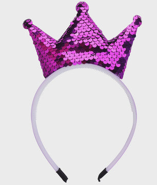 Crown Headband Sequins Hair Bands Women Girls Hair Accessories for Birthday Party Favors Hair Decoration Supplies