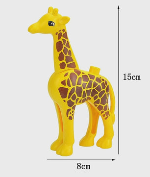 Grote Bouwstenen Dierenpark & Boerderij Figuren - Compatibel met Duplo