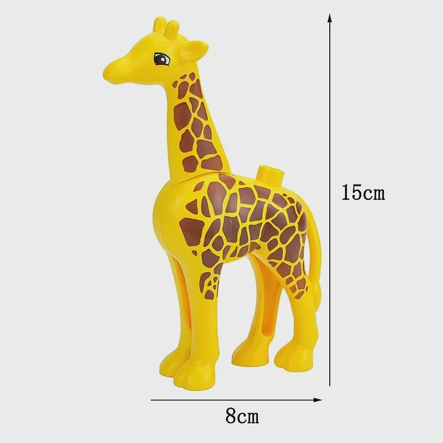 Grote Bouwstenen Dierenpark & Boerderij Figuren - Compatibel met Duplo