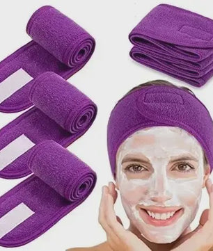 Verstelbare Make-up Haarband (5 Stuks) - Zachte Handdoekstof voor Gezichtsreiniging, Yoga & Spa