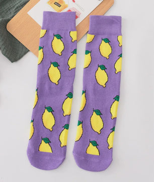 Grappige Heren Sokken met Food Prints: Avocado, Friet, Burger, Bier & Meer | Harajuku Stijl