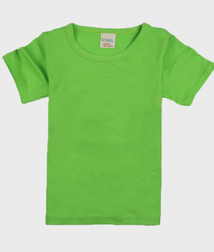 Kinder T-shirt Korte Mouw Katoen Zomer - Jongens & Meisjes (1-14 Jaar)