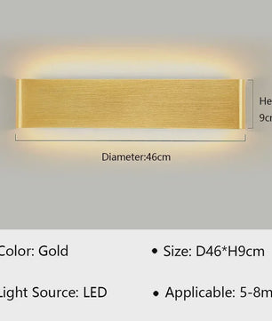 Moderne LED Wandlamp - Stijlvolle Verlichting voor Woonkamer, Slaapkamer & Hal