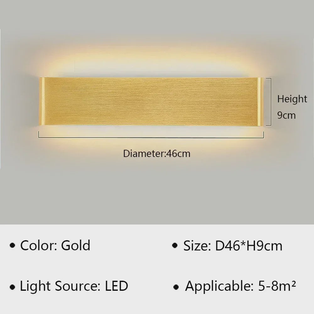 Moderne LED Wandlamp - Stijlvolle Verlichting voor Woonkamer, Slaapkamer & Hal