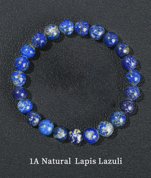 Natuurstenen Kralen Armband - Lapis Lazuli, Amethist, Rozenkwarts & meer
