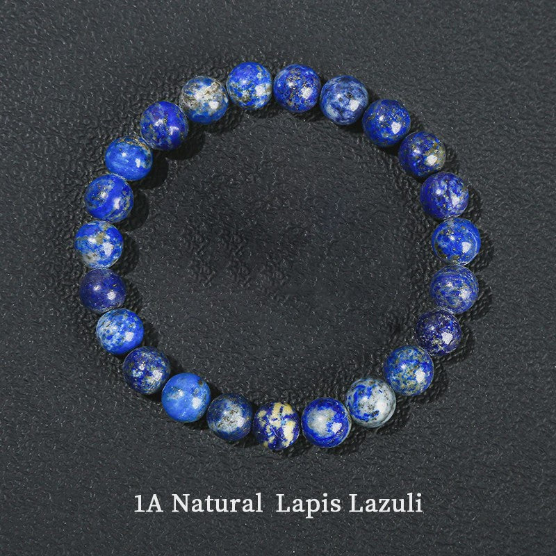 Natuurstenen Kralen Armband - Lapis Lazuli, Amethist, Rozenkwarts & meer